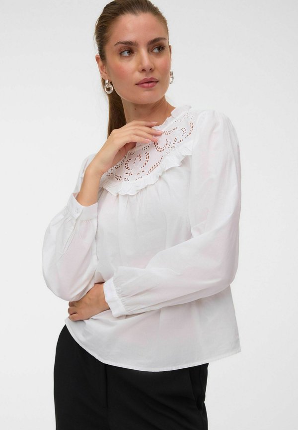 Vero Moda TOP VMJASMIN TOP - Blouse - bright white