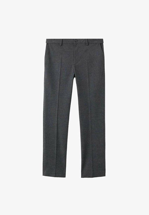 Mango Chinos - mottled dark grey