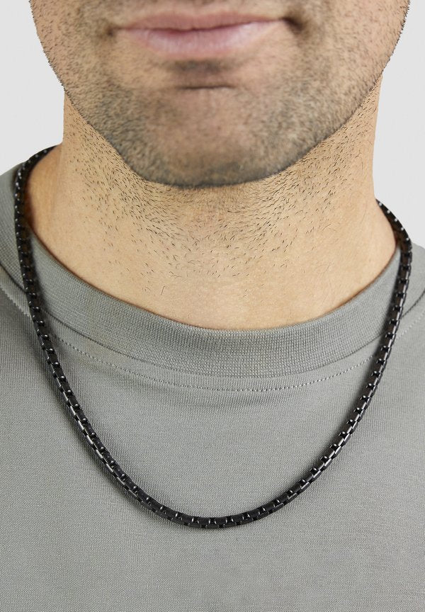 s.Oliver ROUND BASIC - Necklace - schwarz