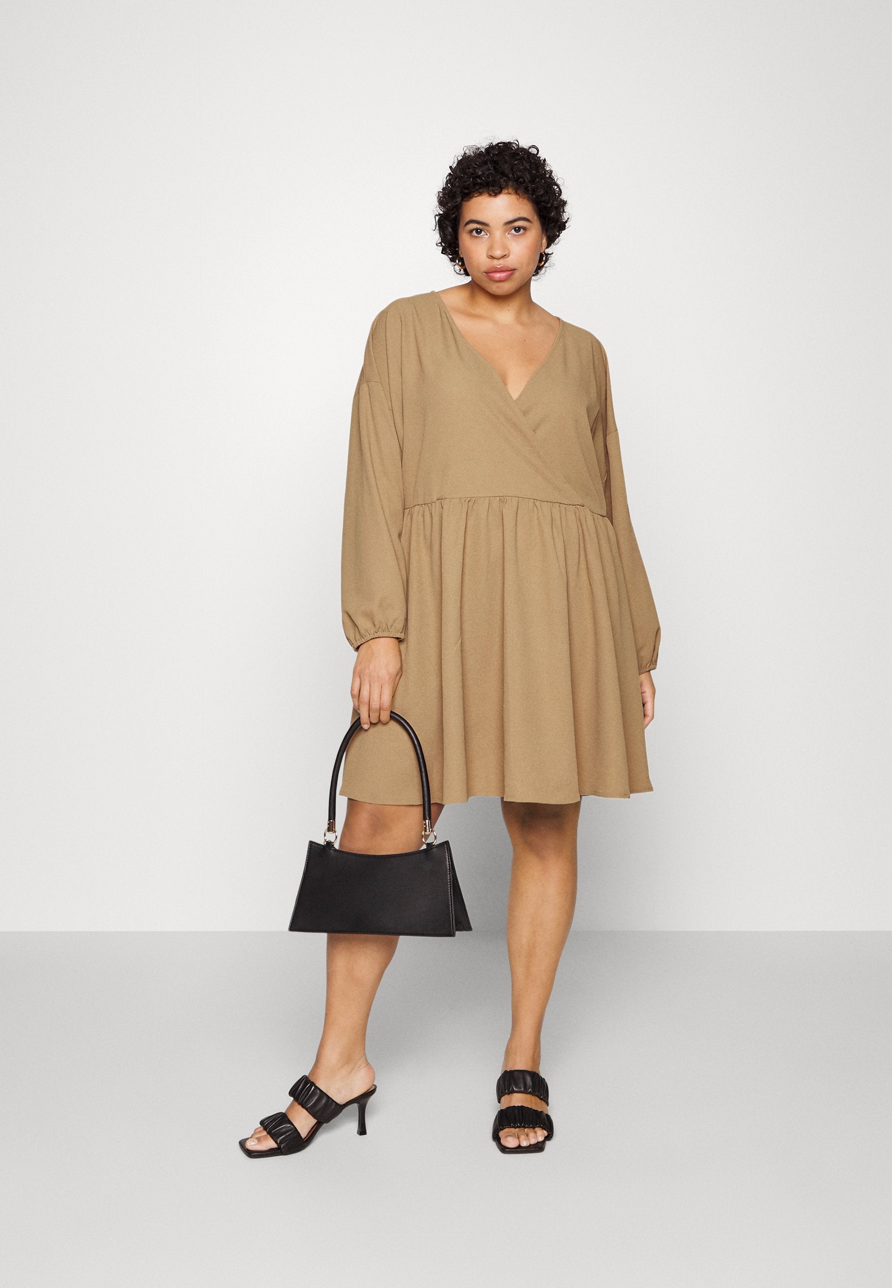 Noisy May Curve NMCATIE WRAP DRESS CURVE