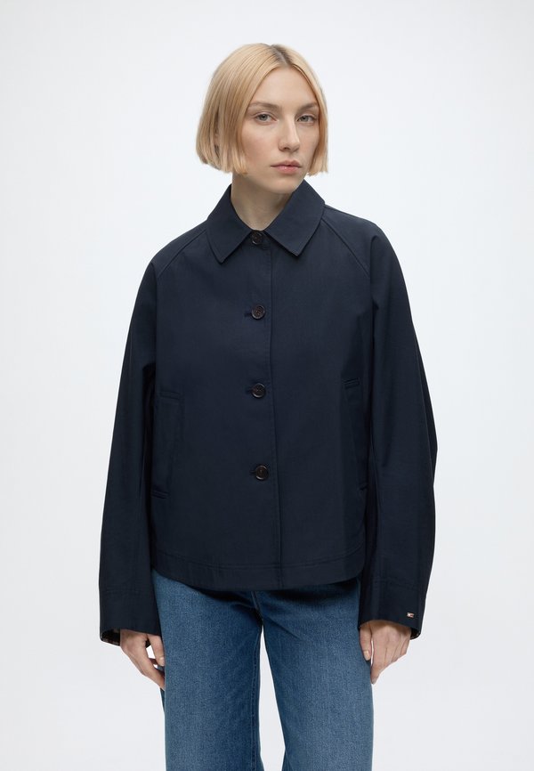 Tommy Hilfiger COTTON SHORT JACKET - Summer jacket - dark night navy