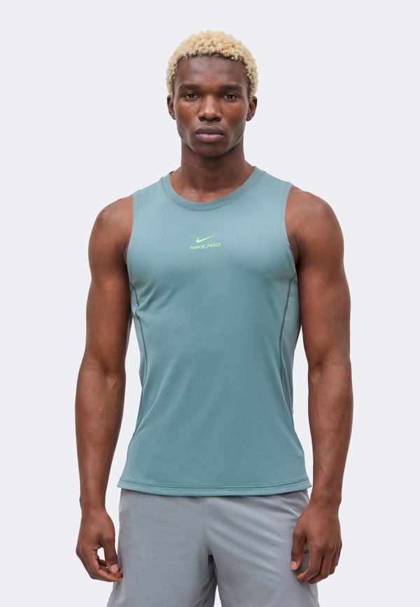 Nike Performance M NP DF NPT TANK - Top - mineral slate/green strike