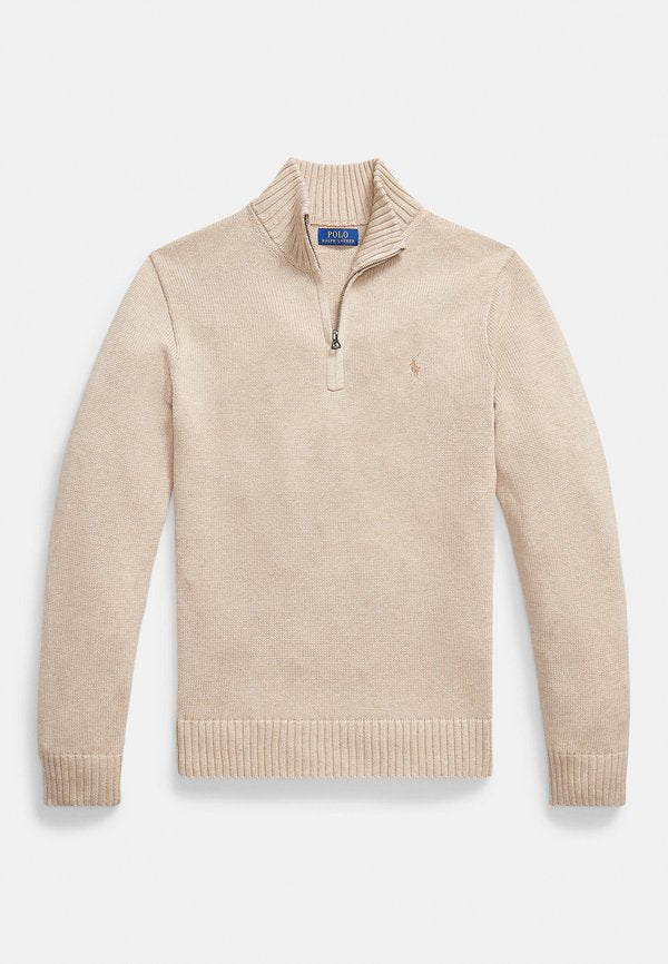 Polo Ralph Lauren COTTON QUARTER-ZIP MOCKNECK SWEATER