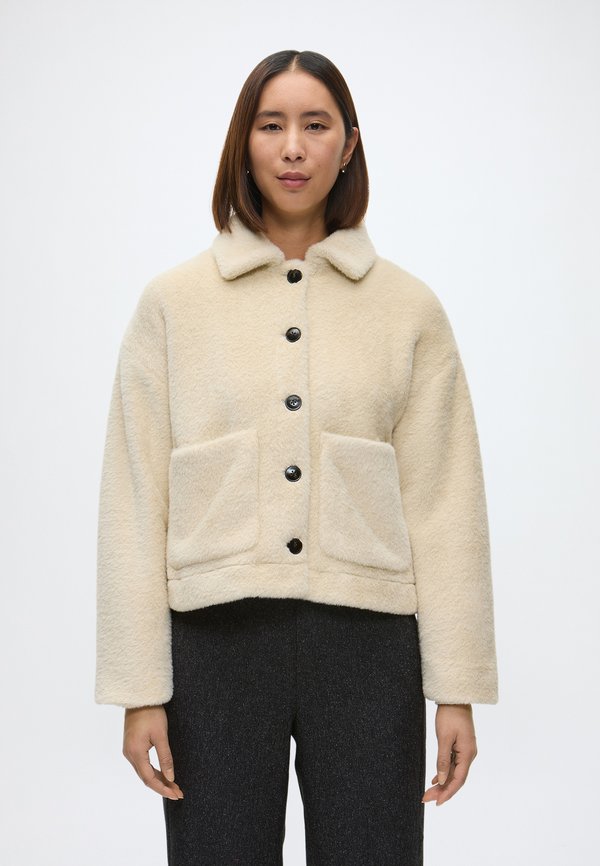 TOM TAILOR COSY SHIRT JACKET - Winter jacket - sand stone beige