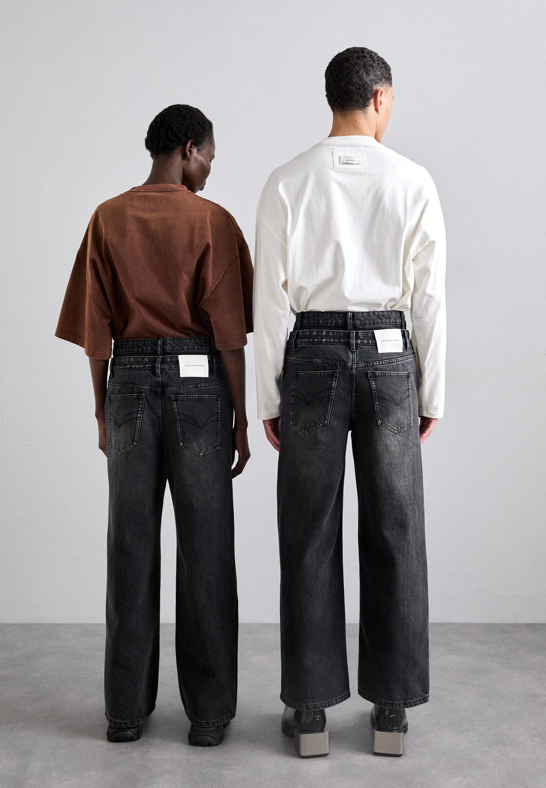 Feng Chen Wang SEAMING DOUBLE WAIST PANTS UNISEX