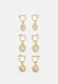 Pieces PCBETINNA EARRINGS 3 PACK