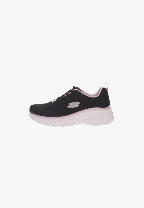 Skechers FASHION FIT 2.0  - Skate shoes - nero e rosa