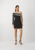 Halston KARLYN DRESS IN CREPE SEQUIN