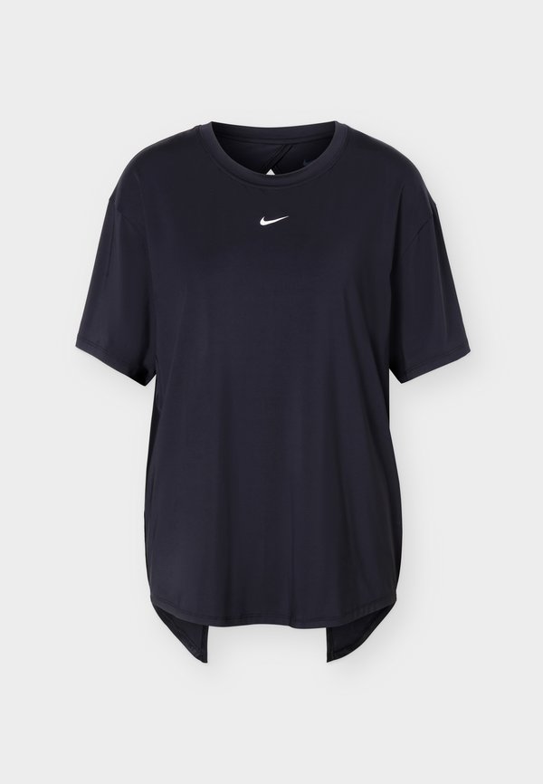 Nike Performance W NK1 DF TIE BACK SS - Sports T-shirt - black/white