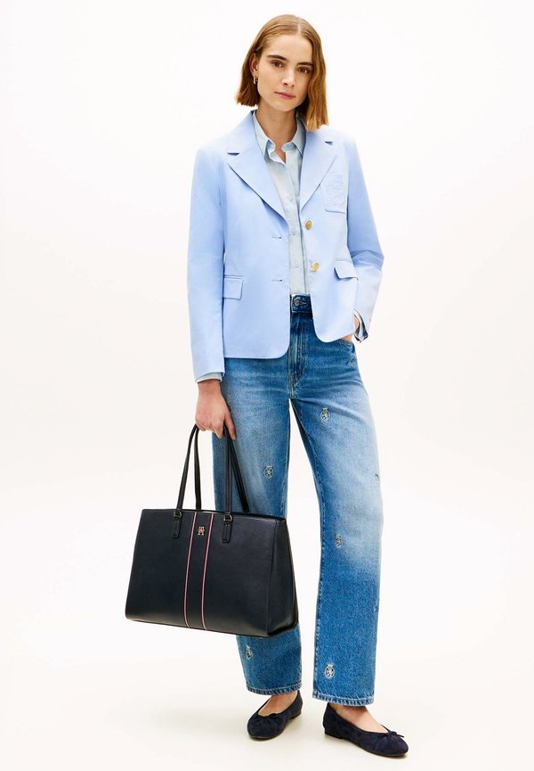 Tommy Hilfiger TH DAILY TOTE CORP - Handbag - space blue