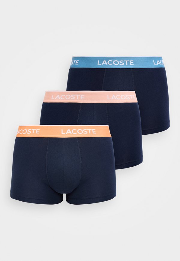 Lacoste UNDERWEAR TRUNK 3 PACK - Trunks - navy blue/miami/blossom