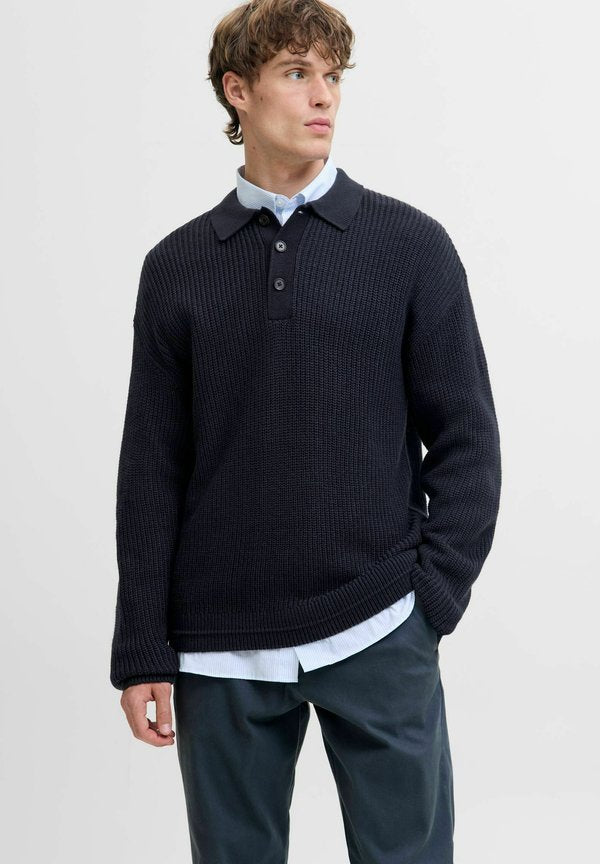 Jack & Jones Knitted Plain Knitted - Long sleeved top - sky captain