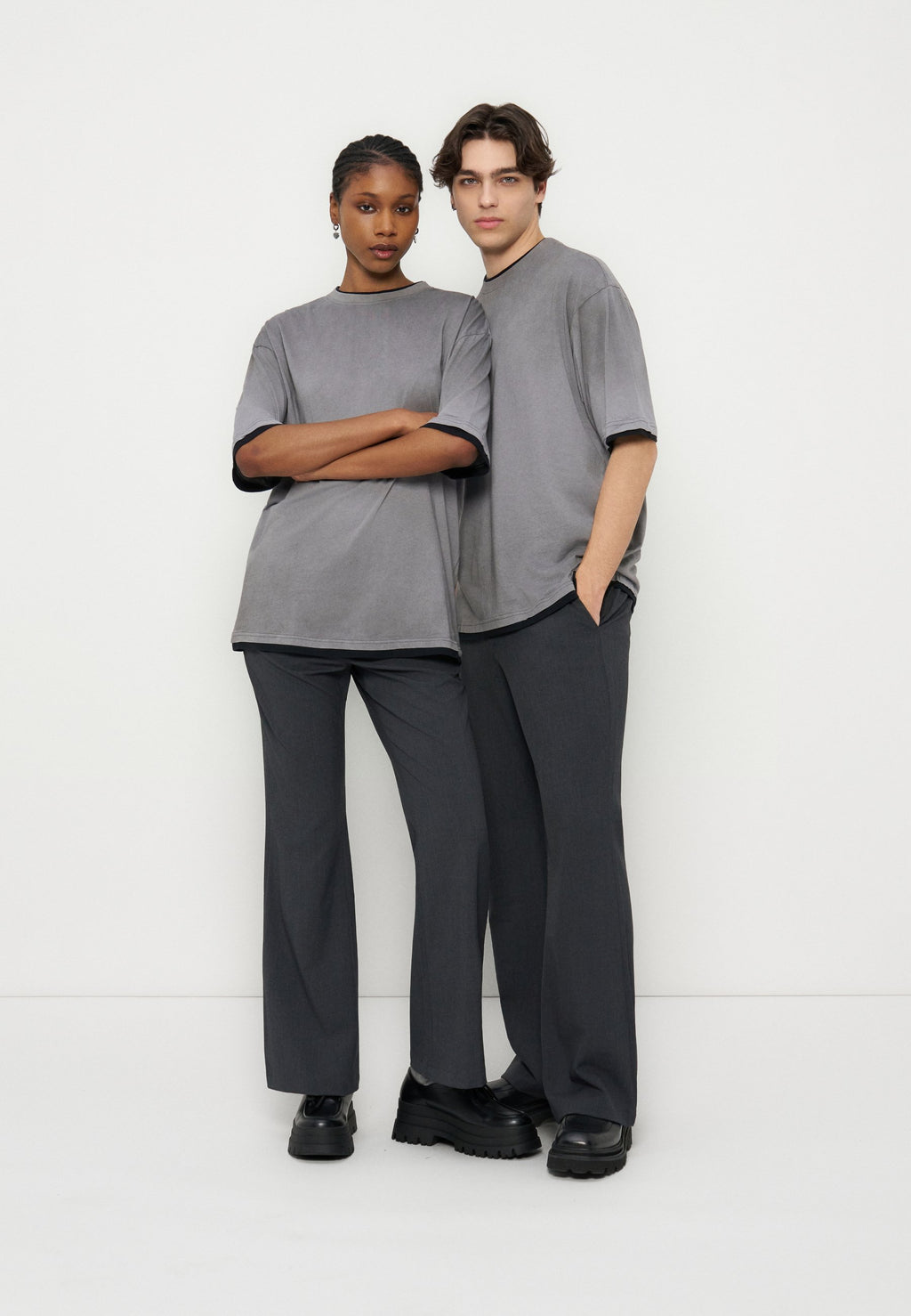 YOURTURN OVERSIZED BOXY FIT WAFFLE