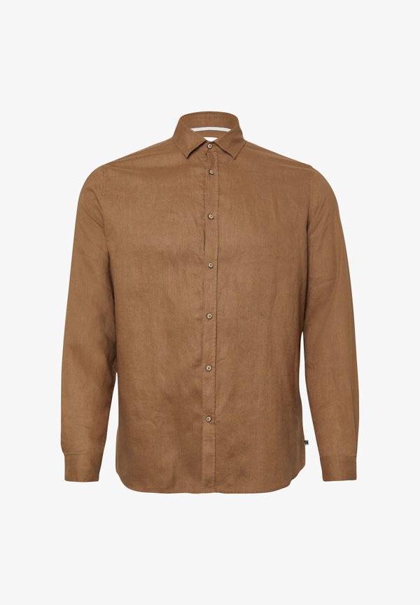 s.Oliver REGULAR FIT MIT KRAGEN - Shirt - sandstein
