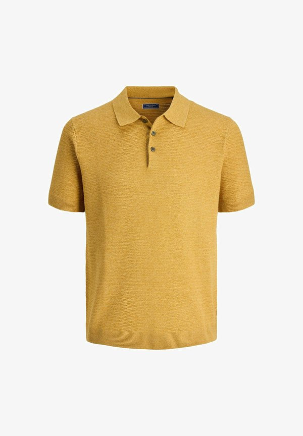 Jack & Jones JPRBLURILEY KNIT POLO SS SN - Polo shirt - sahara sun