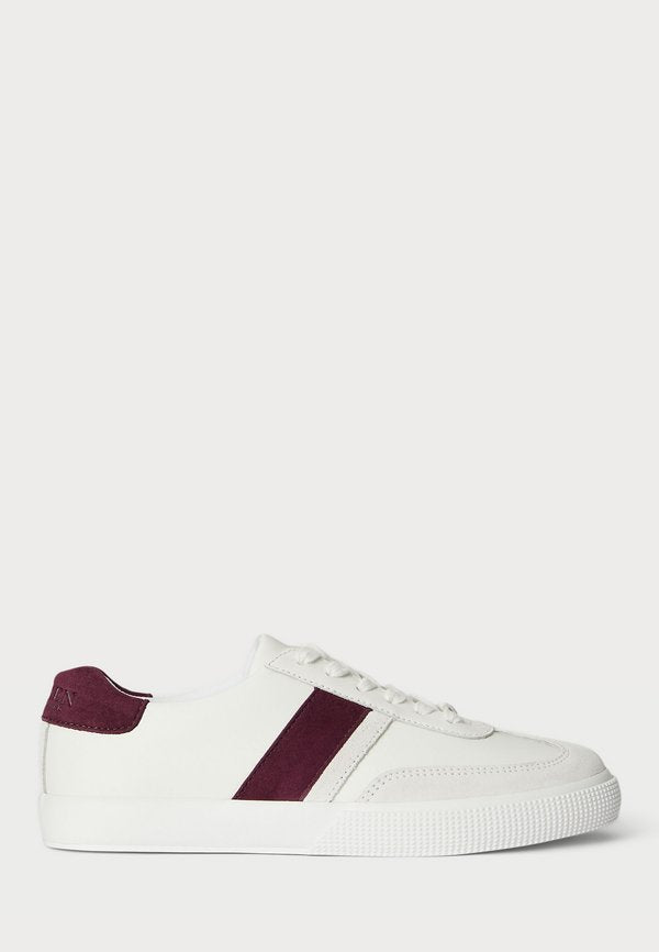 Lauren Ralph Lauren TWO-TONE BRAYLEE LEATHER & SUEDE SNEAKER
