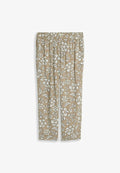 TOM TAILOR Trousers - olive big flower design
