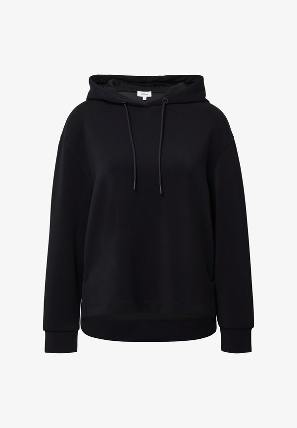 s.Oliver MIT VERLÄNGERTEM RÜCKENTEIL - Hoodie - schwarz
