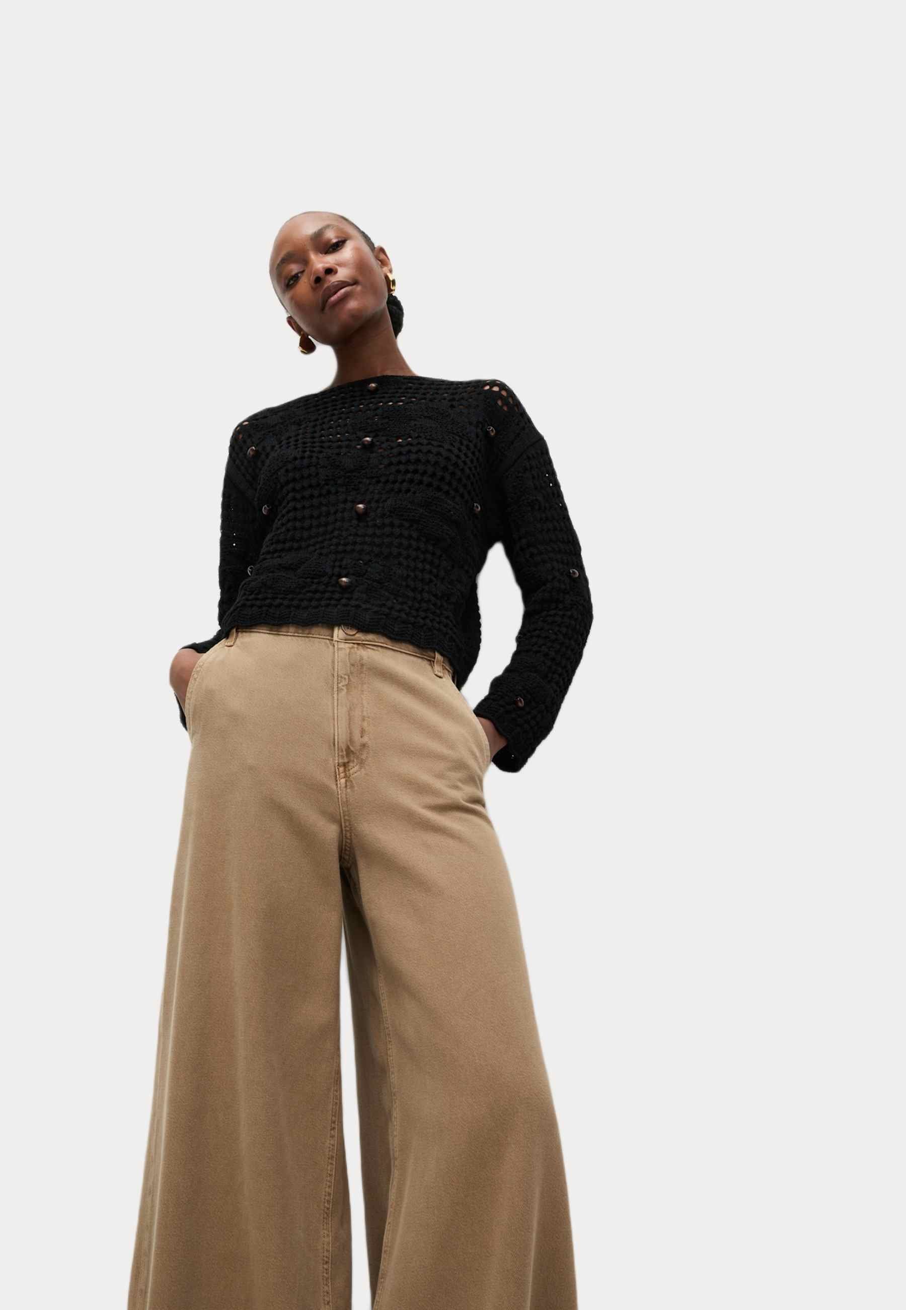 Marks & Spencer  OPEN STITCH CROPPED