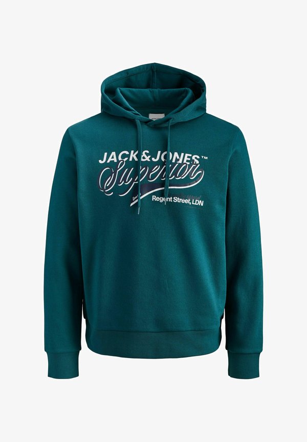Jack & Jones JJELOGO SWEAT HOOD 2 COL 25/26 NOOS - Hoodie - atlantic deep
