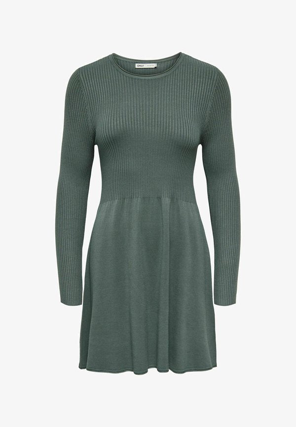 ONLY ONLALMA O-NECK - Jumper dress - balsam green