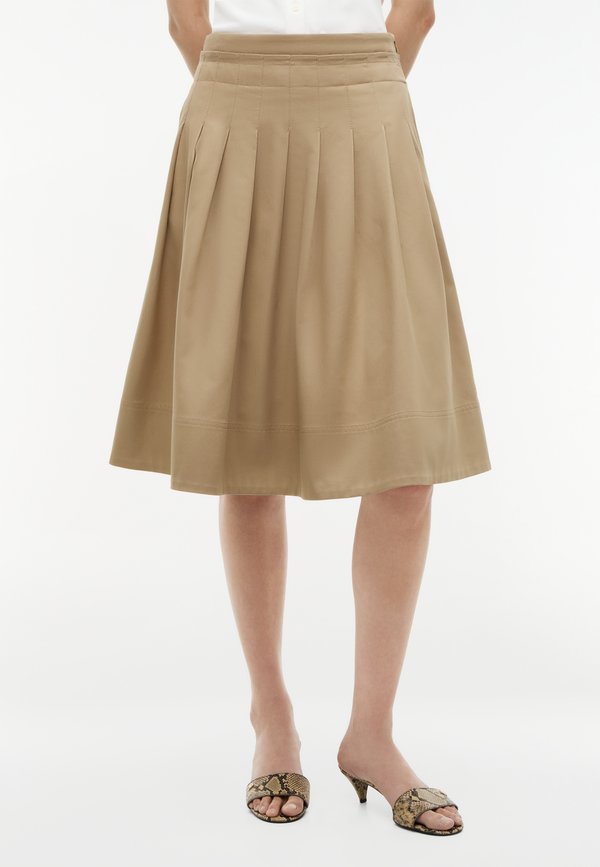 Tommy Hilfiger Pleated skirt - camel