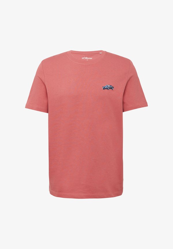 s.Oliver Print T-shirt - himbeere