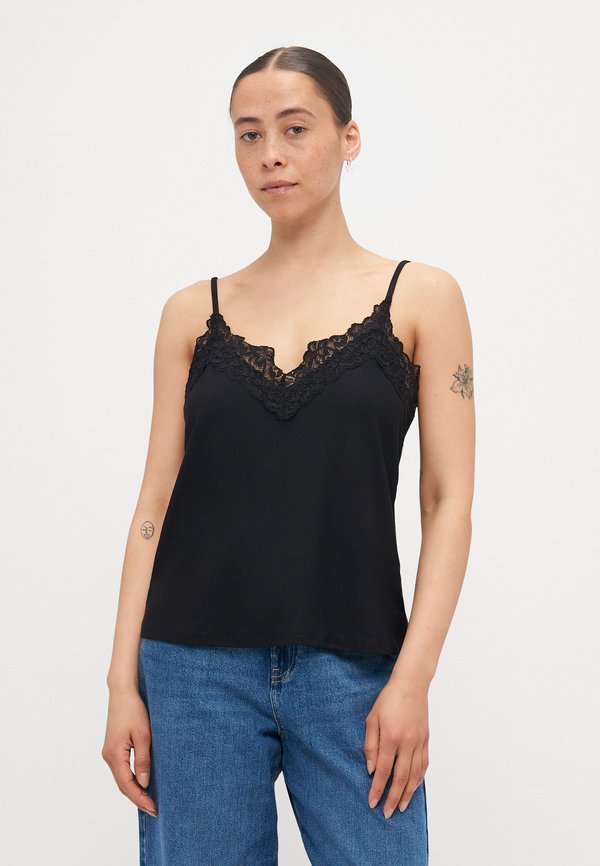 Vero Moda Petite VMMILLA SINGLET - Top - black