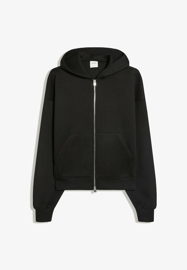 Bershka TECHNIC - ZIP UP HOODIE - Bomber Jacket - black