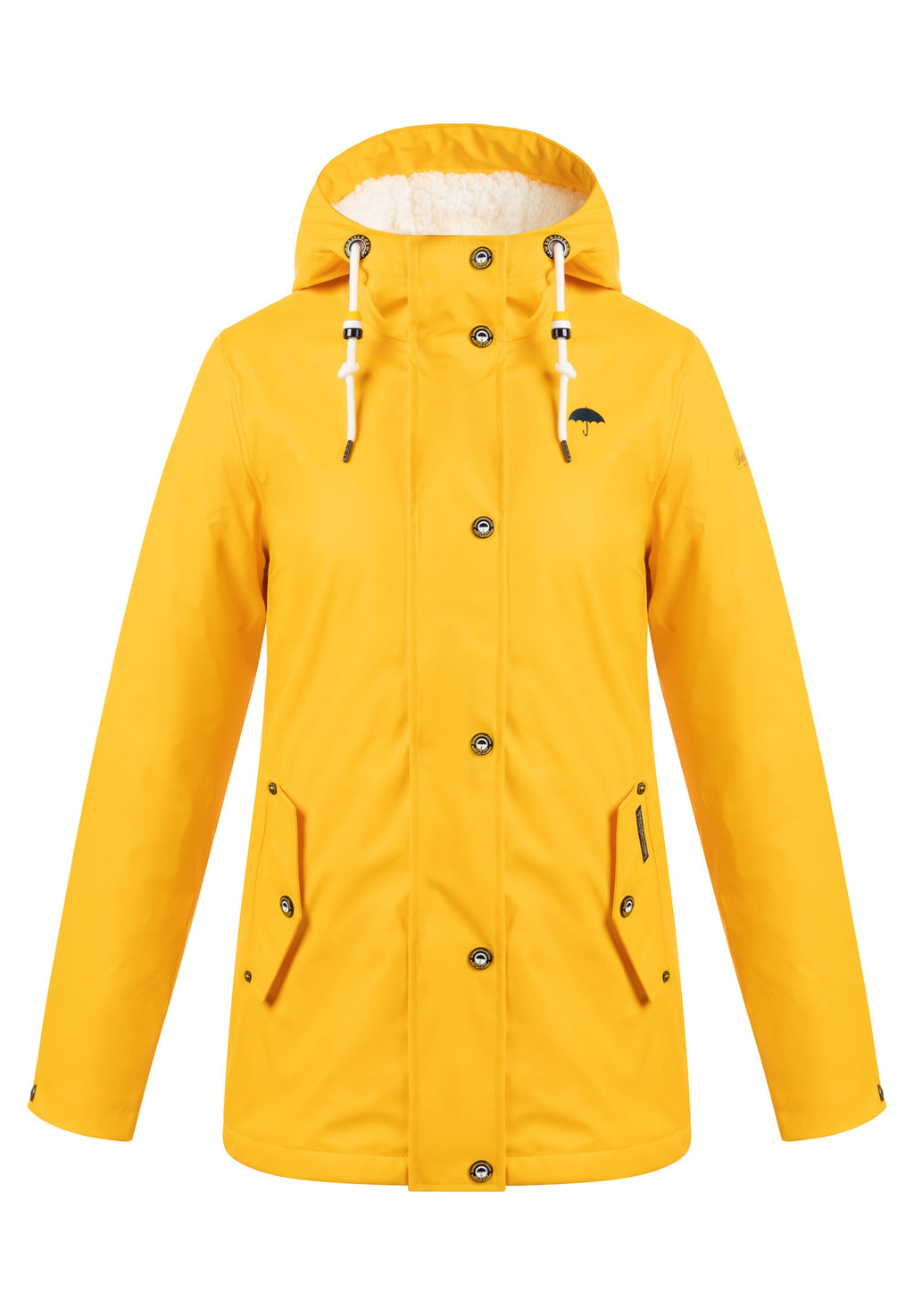 Schmuddelwedda SCHMUDDELWEDDA REGENJACKE MIT WEBPELZFUTTER IN TEDDYOPTIK KILATA