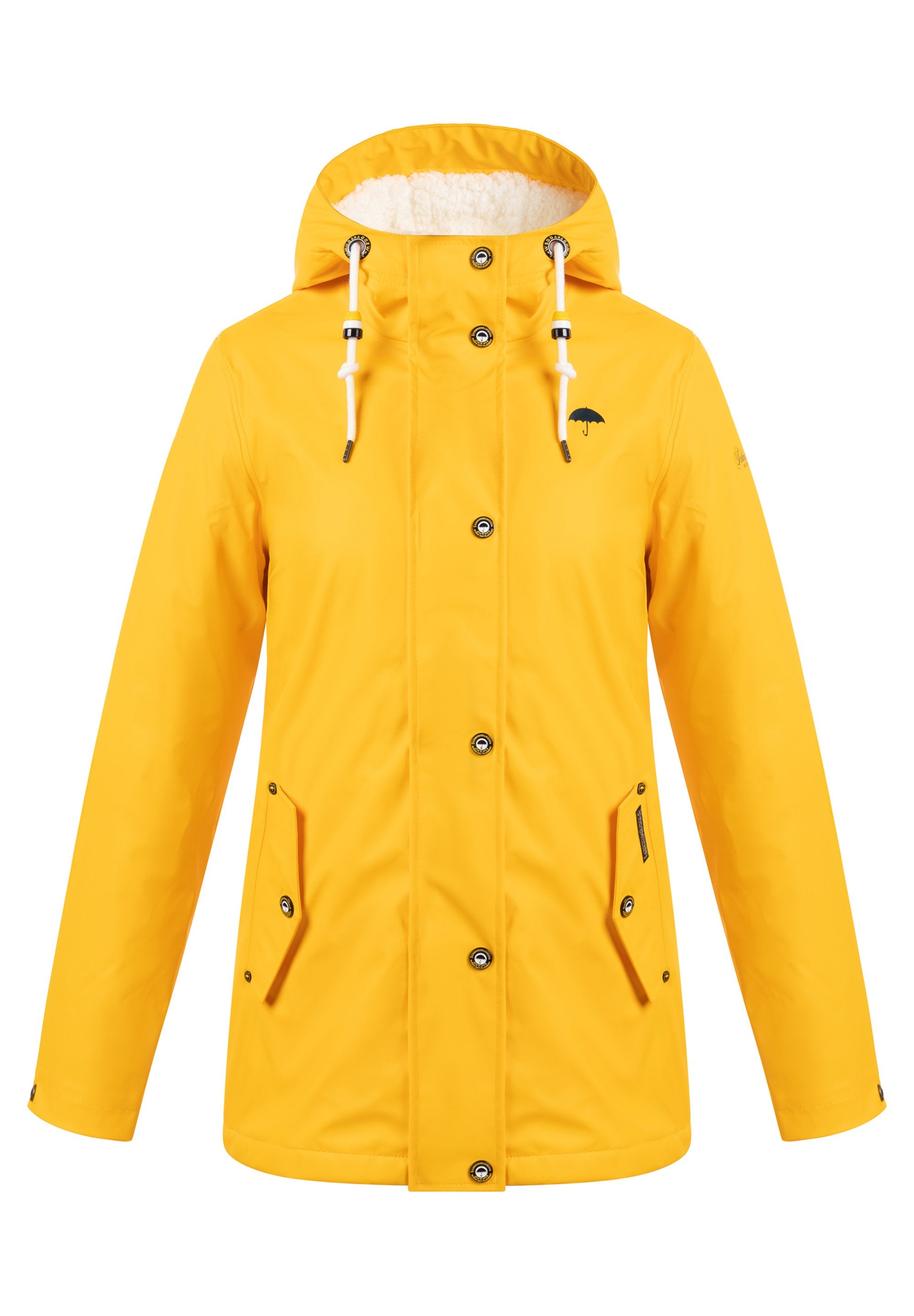 Schmuddelwedda SCHMUDDELWEDDA REGENJACKE MIT WEBPELZFUTTER IN TEDDYOPTIK KILATA