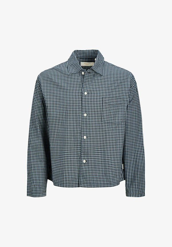 Jack & Jones JORAUSTIN CLEAN CHECK SHIRT LS SN - Shirt - sky captain