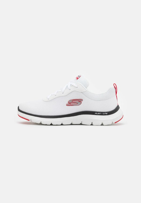 Skechers FLEX ADVANTAGE  - Trainers - white/black/red trim