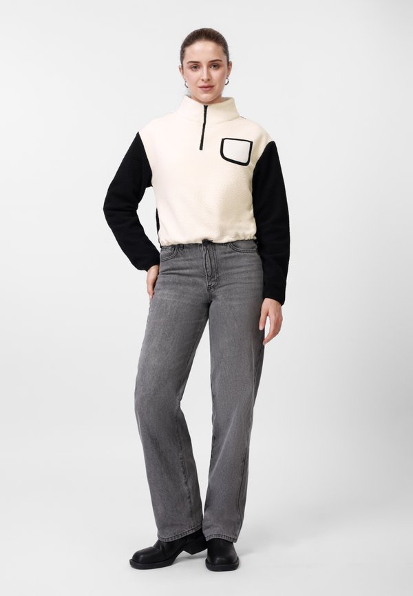 Even&Odd TEDDY QUARTER-ZIP SWEATER