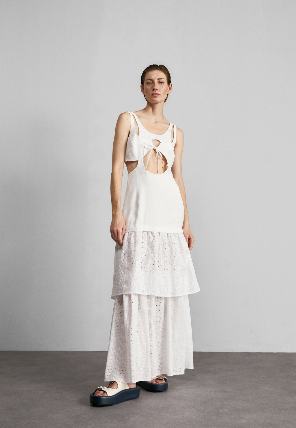 TOMMAZO RENEE RUFFLE DRESS