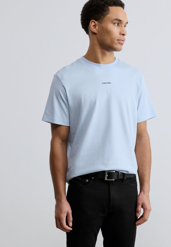 Calvin Klein STRETCH NANO TEE - Basic T-shirt - breezy blue