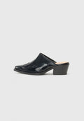 Tommy Hilfiger WESTERN ABRASIVATO - Heeled mules - black