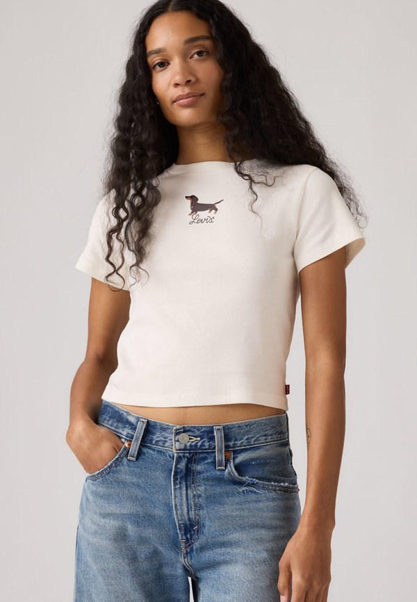 Levi's® ESSENTIAL SPORTY TEE - Print T-shirt - egret