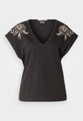Scotch & Soda EMBROIDERED V NECK