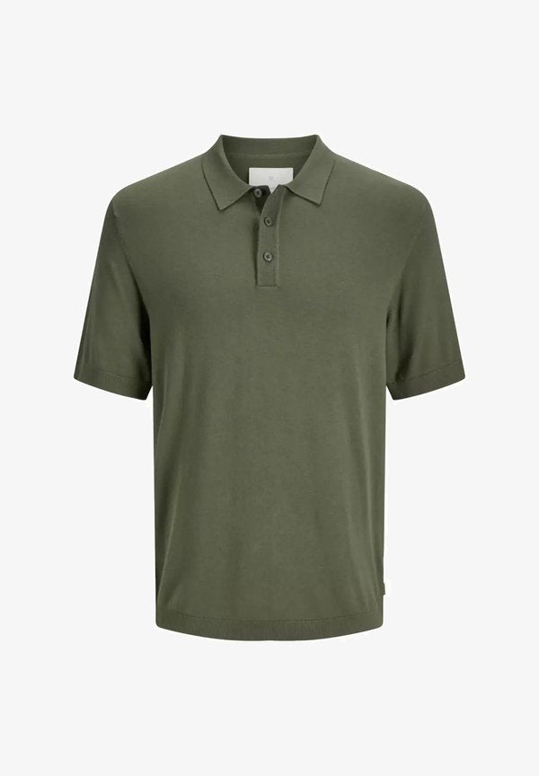 Jack & Jones Knitted Plain Knitted - Polo shirt - verde