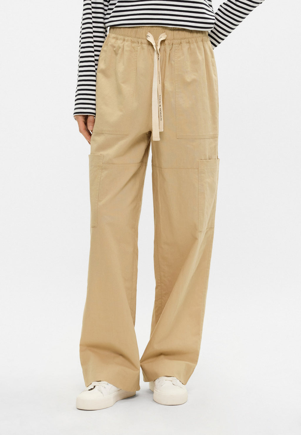 Scotch & Soda NOA HIGH RISE WIDE LEG RELAXED PULL ON PANTS