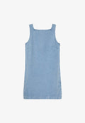 Calvin Klein Jeans V- NECK DENIM SHIFT DRESS CK AQU - Denim dress - ck aquatic