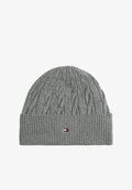 Tommy Hilfiger FLAG BEANIE UNISEX - Beanie - mid grey heather