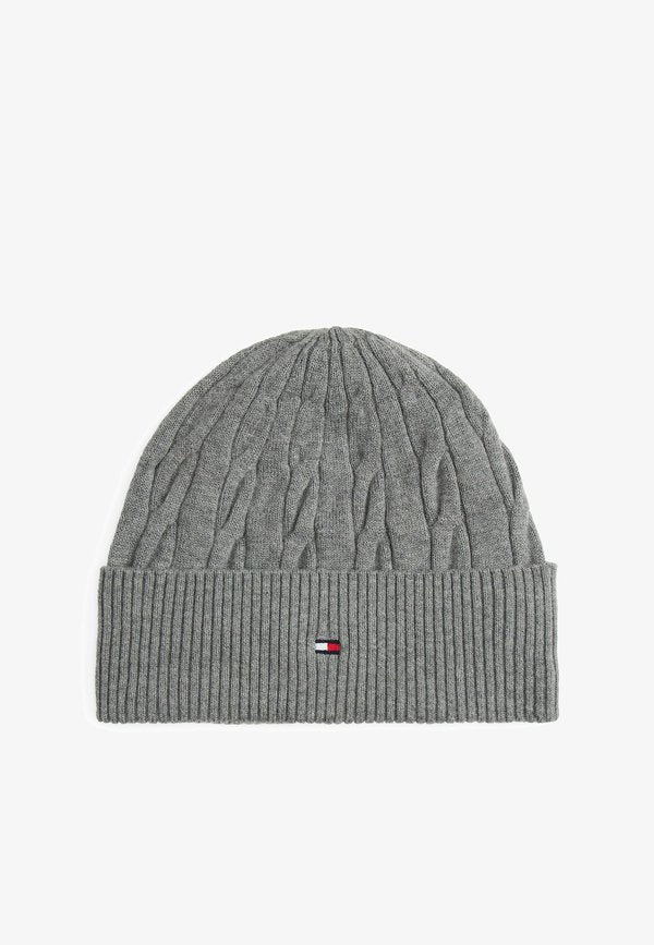 Tommy Hilfiger FLAG BEANIE UNISEX - Beanie - mid grey heather