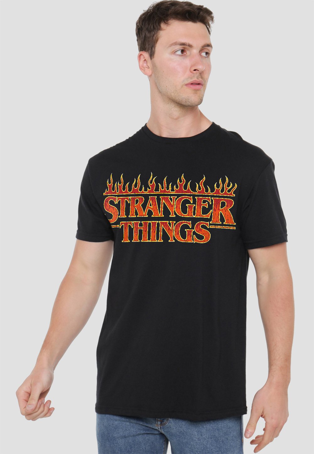 STRANGER THINGS VINTAGE FLAMING LOGO  Media 3