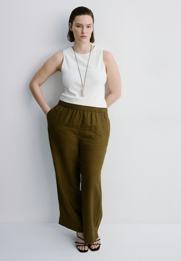 Mango ADULT - Trousers - olive