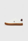 Calvin Klein CLASSIC CUPSOLE LACEUP LTH - Trainers - bright white/bordeaux/gum