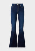 ONLY ONLROYAL PUSH UP - Flared Jeans - dark blue denim