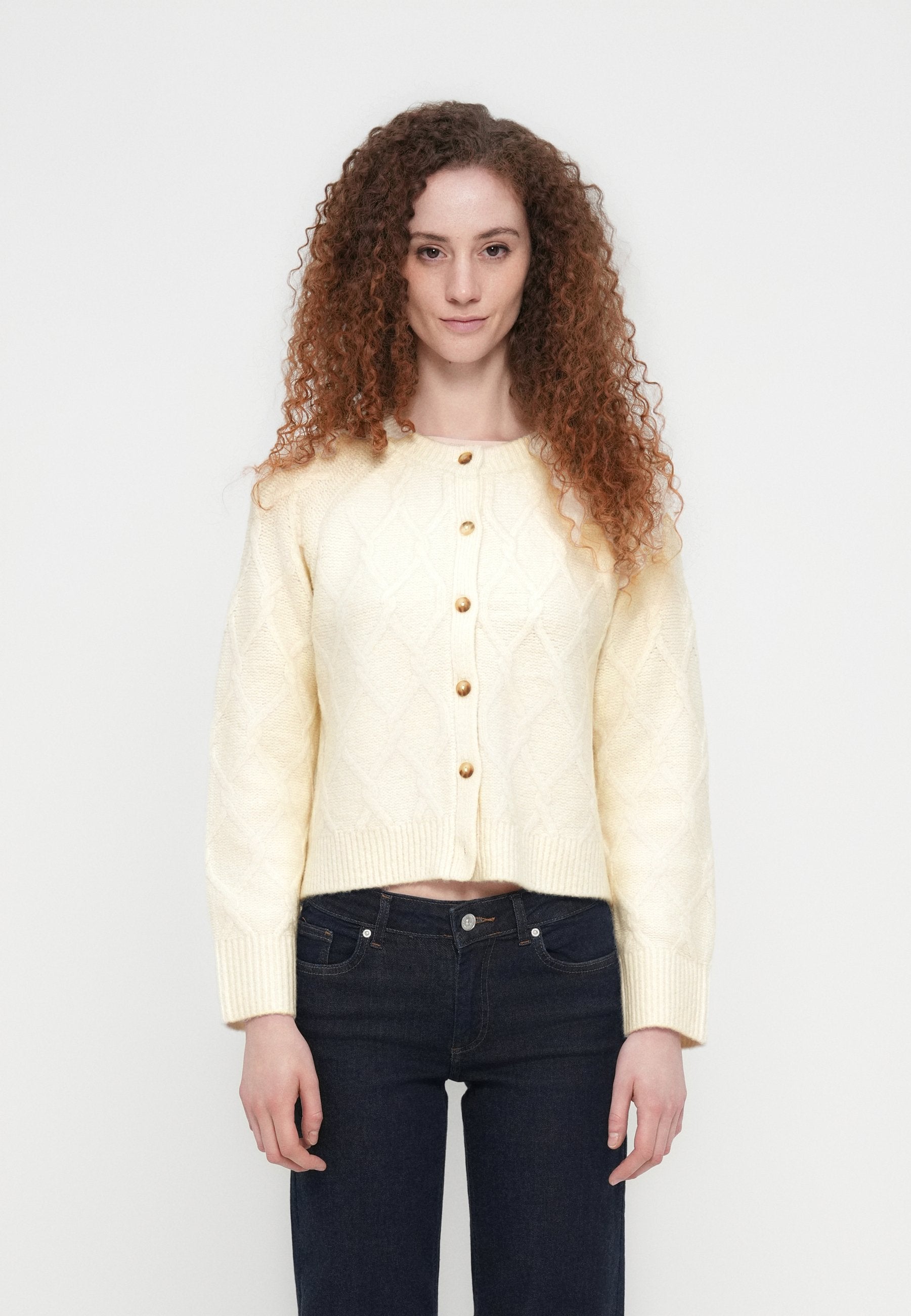 Abercrombie & Fitch CREW CARDI JETSTREAM CABLE