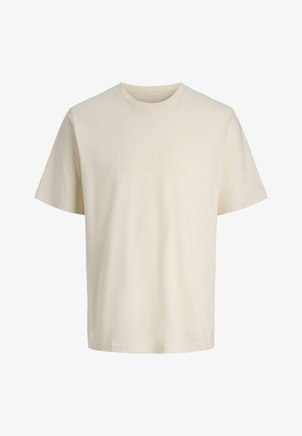 Jack & Jones CATSKILLS MINIMAL TEE CREW NECK - Basic T-shirt - antique white